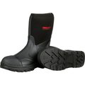 Tingley Tingley® Badger Neoprene Boots, Plain Toe, Upper Rubber Sole, Steel Shank, 12"H, Blk, Size 13 87121.13